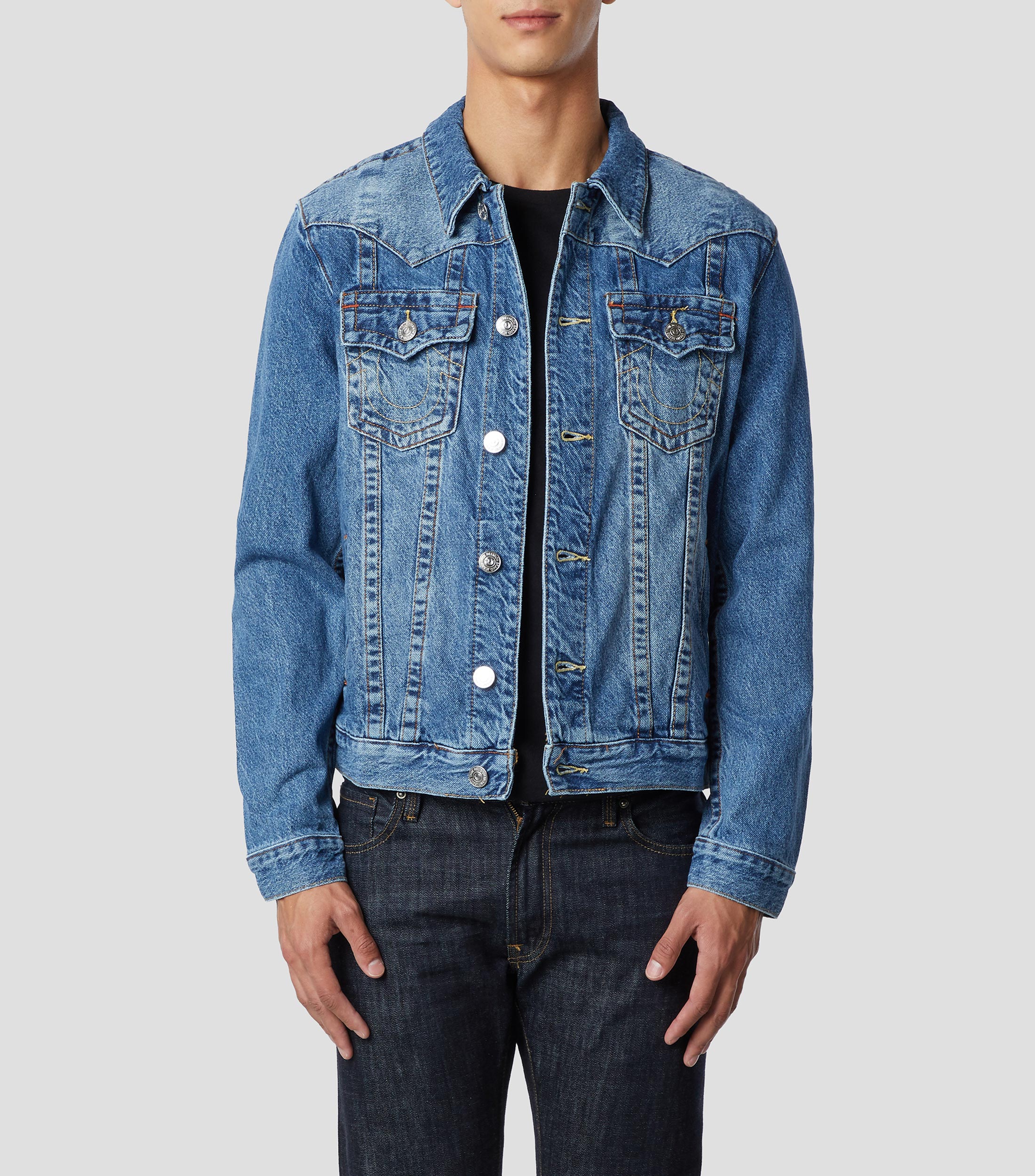 True Religion Chamarra Denim Hombre El Palacio de Hierro